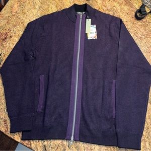 Robert Graham sweater zip up never worn!